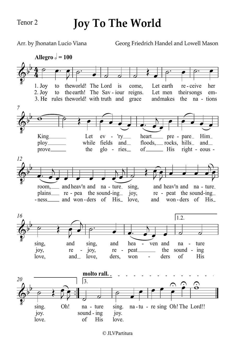 Joy To The World Small Ensemble scores gallery preview page 4