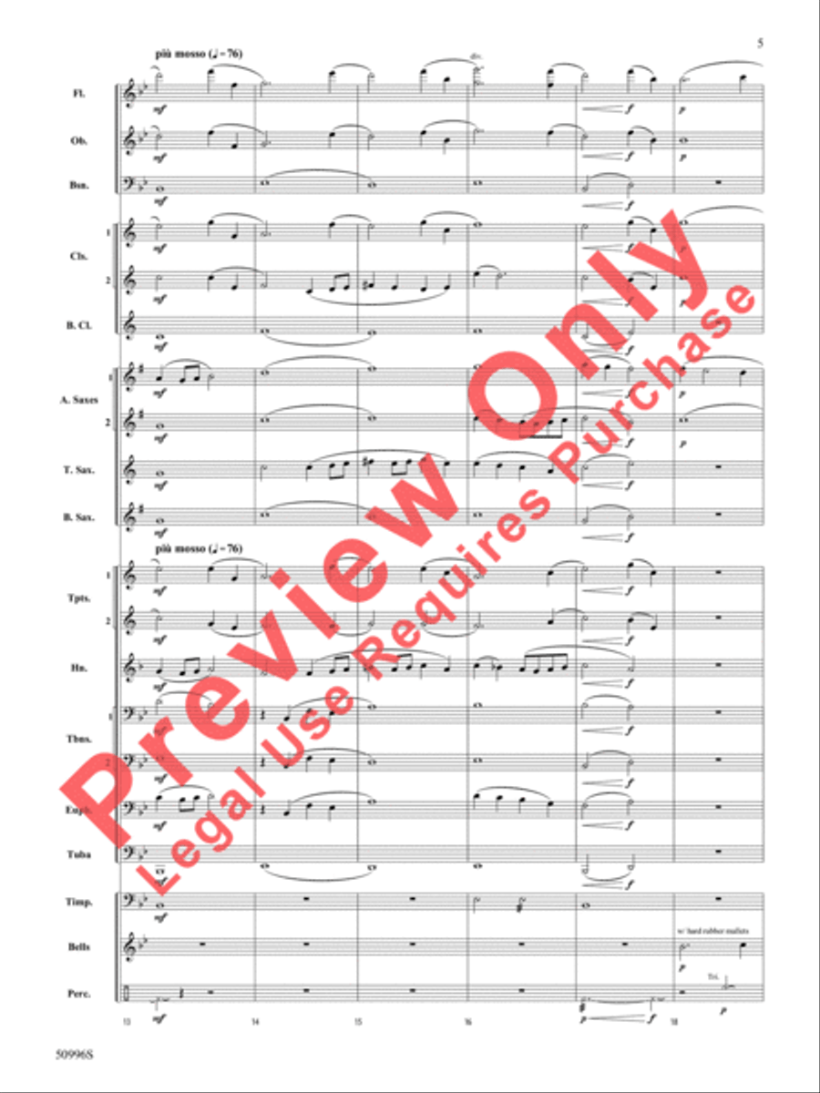 Cherished Concert Band scores gallery preview page 6
