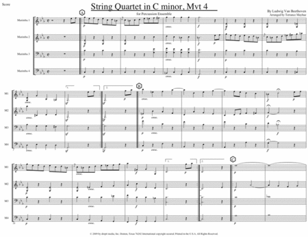 String Quartet in C minor, Mvt.4