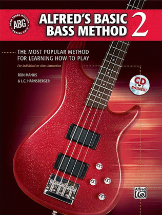 Book cover for Alfred's Basic Bass Method, Book 2