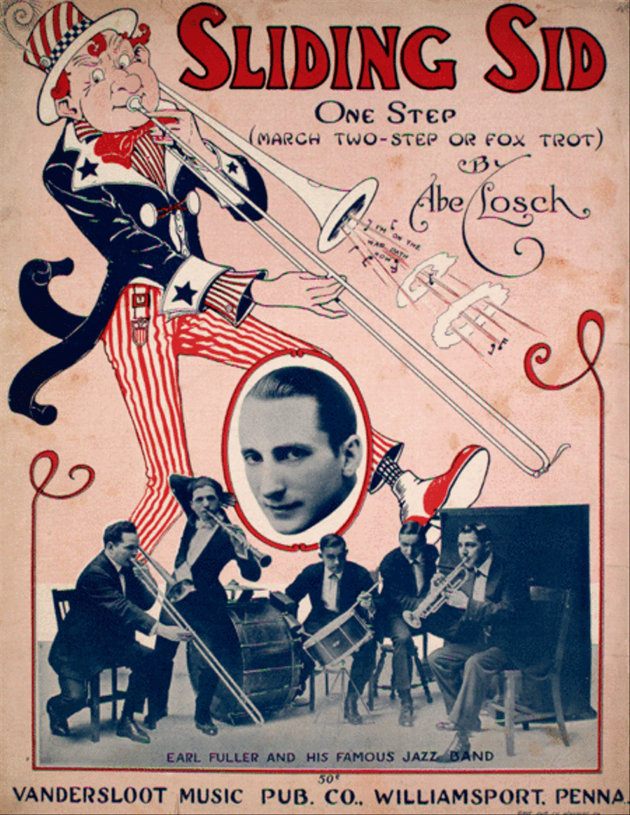Sliding Sid. One Step (March Two-Stp or Fox Trot) Piano Solo scores gallery preview page 1