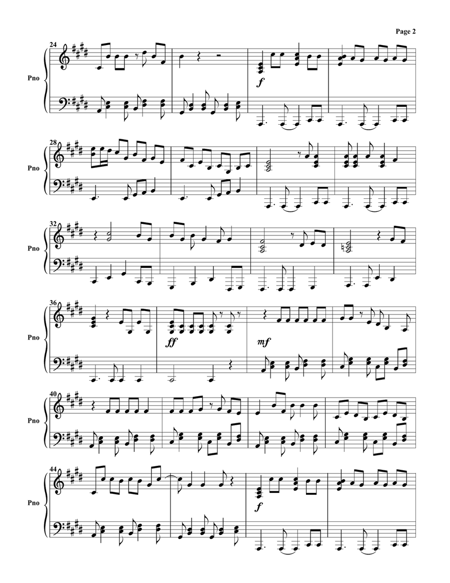 Lady Writer Piano Solo scores gallery preview page 2