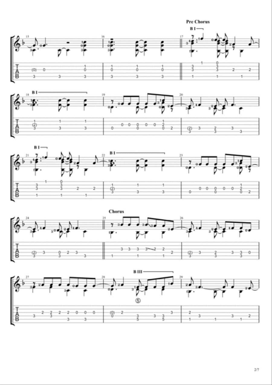 Magazines Guitar Tablature scores gallery preview page 2