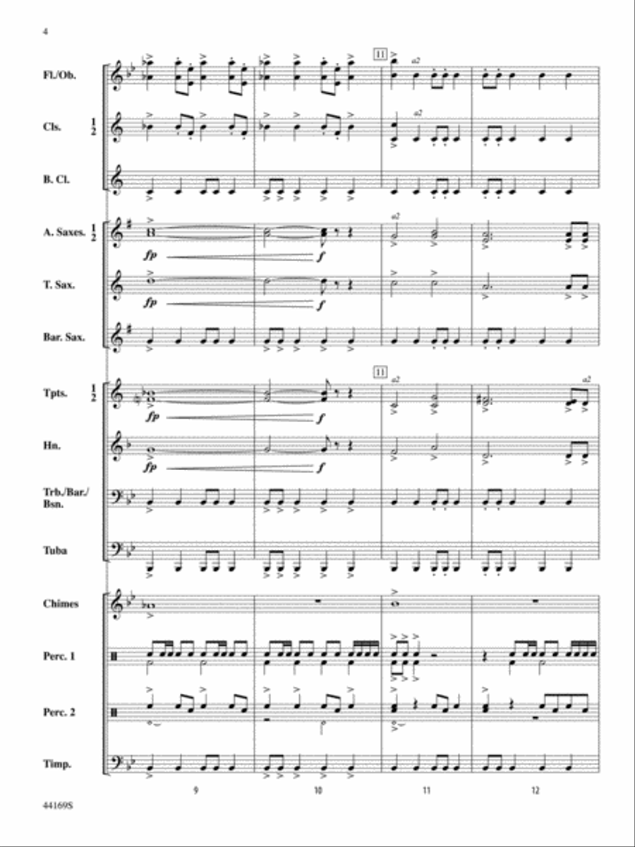 Super Hero: Score Concert Band scores gallery preview page 4