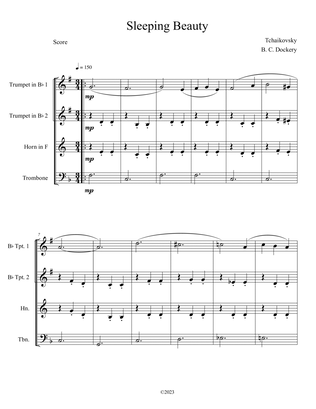 Sleeping Beauty Waltz (Brass Quartet)