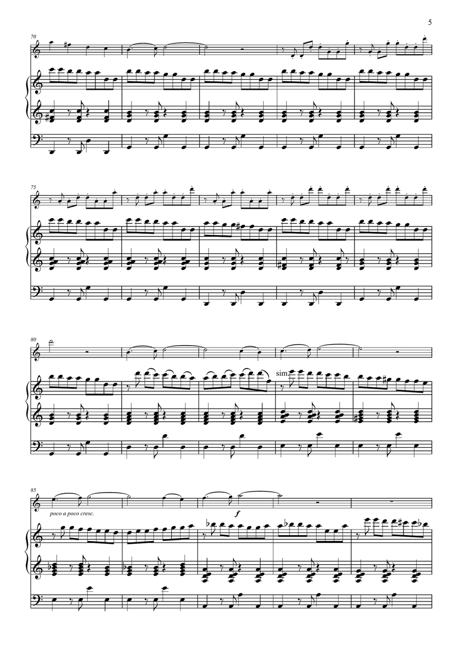 Echoes of Joy for flute and organ Woodwind Duet scores gallery preview page 5