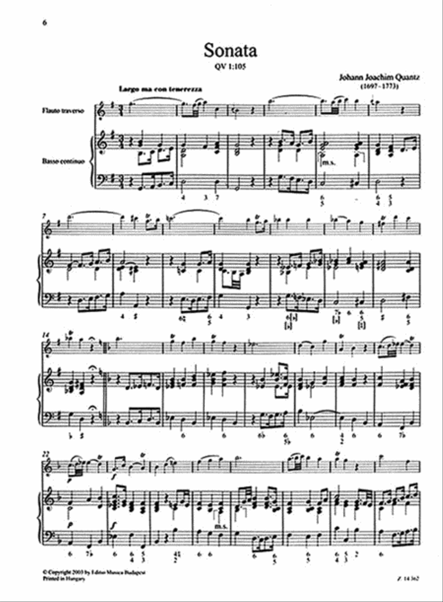 5 Sonatas Flute Solo scores gallery preview page 5