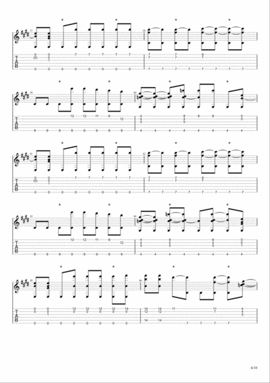 Just What I Needed Electric Guitar scores gallery preview page 4