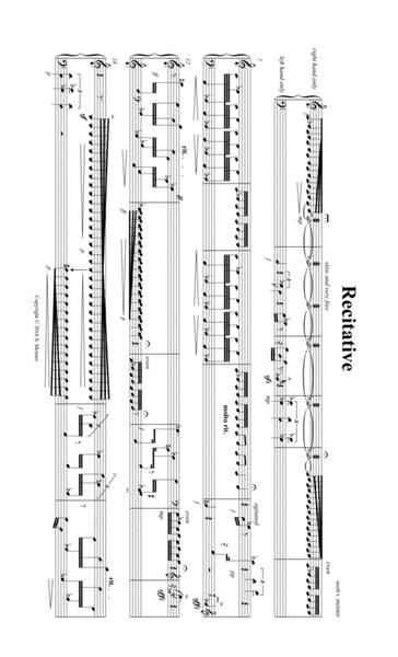 Four Synthetic Miniatures for Marimba; Recitative, Soft Ostinato, Etude, and The Minute Rag image number null
