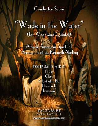 Book cover for Wade in the Water (for Woodwind Quintet)
