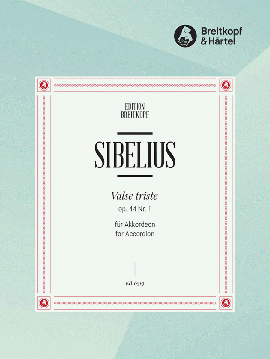 Valse triste Op. 44/1 Accordion scores gallery preview page 1