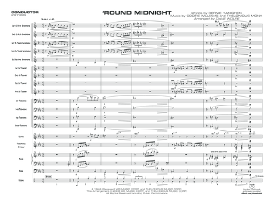 'Round Midnight Jazz Ensemble scores gallery preview page 4