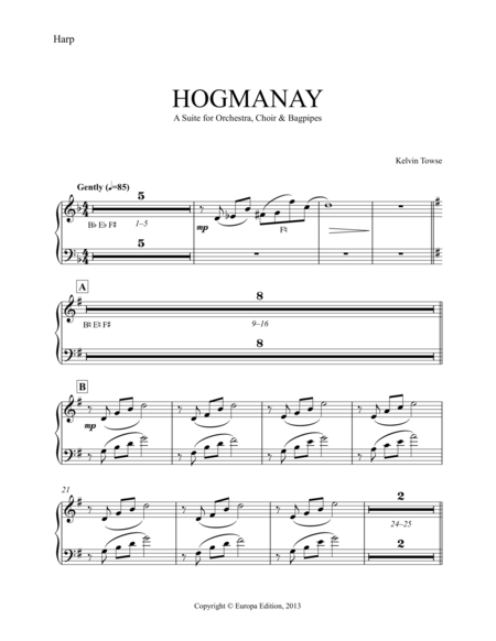 Hogmanay - Instrumental Parts (volume 5 of a 5-volume set) image number null