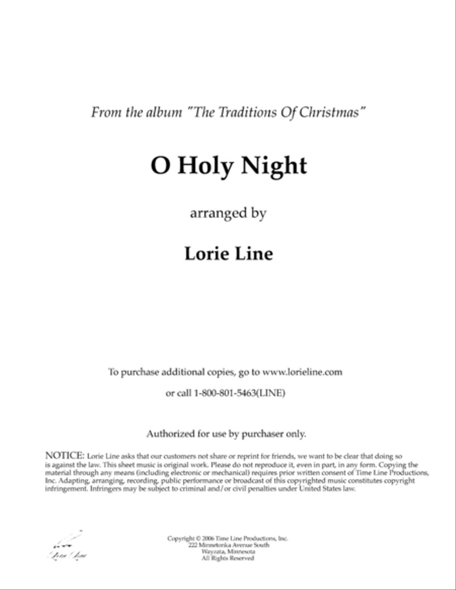 O Holy Night Piano Solo scores gallery preview page 1