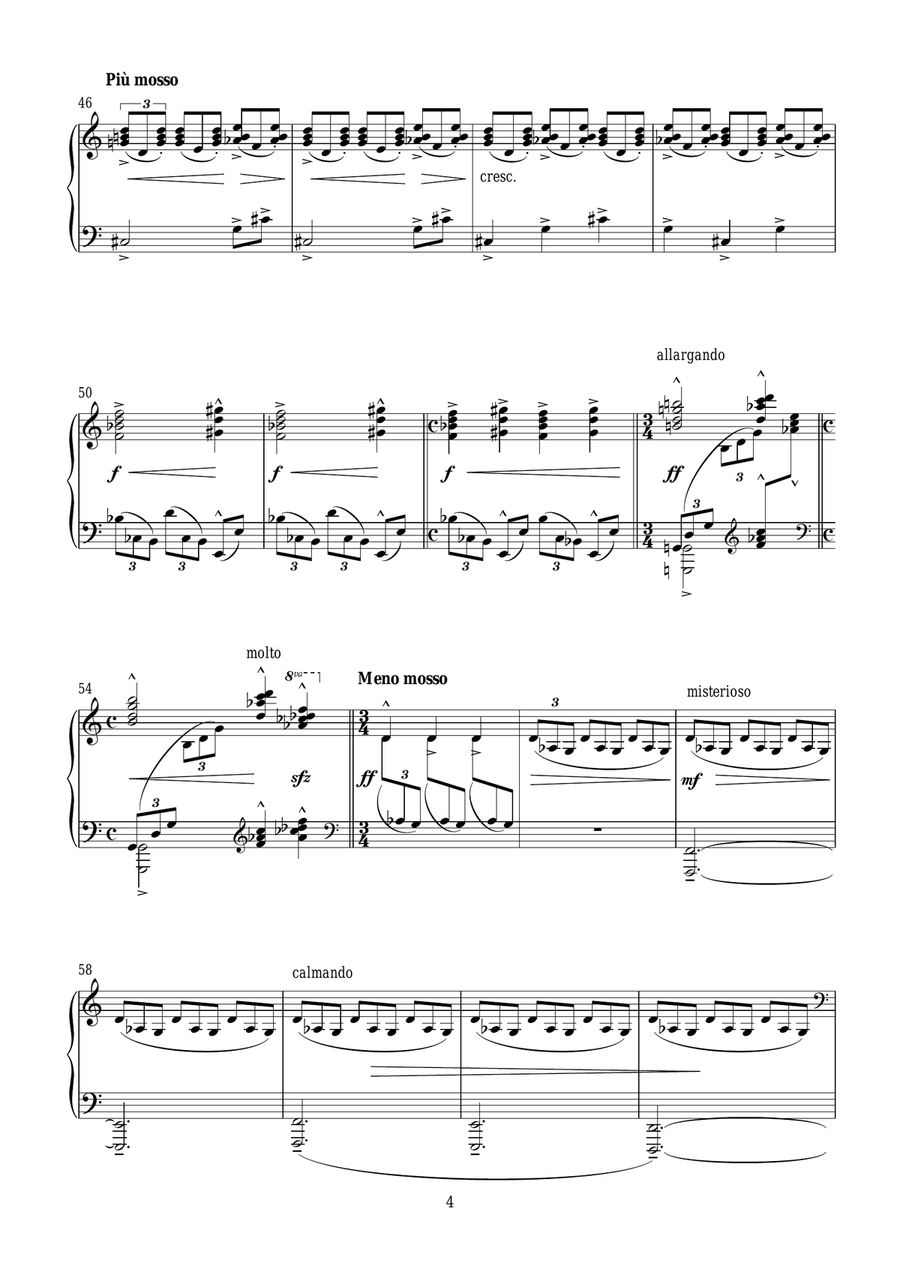 Waves (from Poems Of The Sea) Piano Solo scores gallery preview page 4
