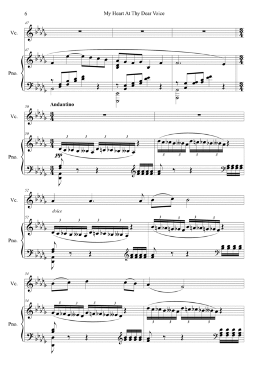 My Heart At Thy Dear Voice Voice scores gallery preview page 6