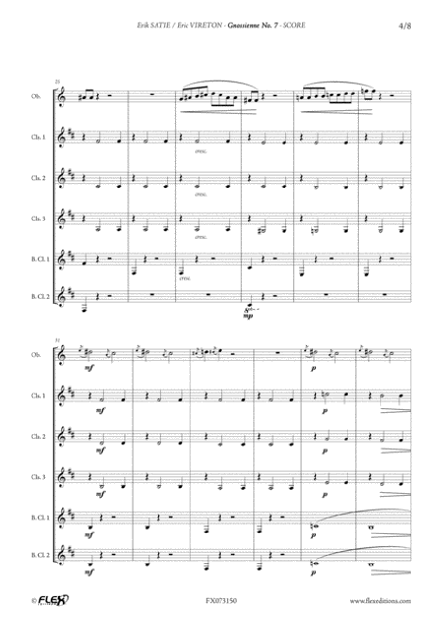 Gnossienne No. 7 Gnossienne No. 7 2-Part scores gallery preview page 4