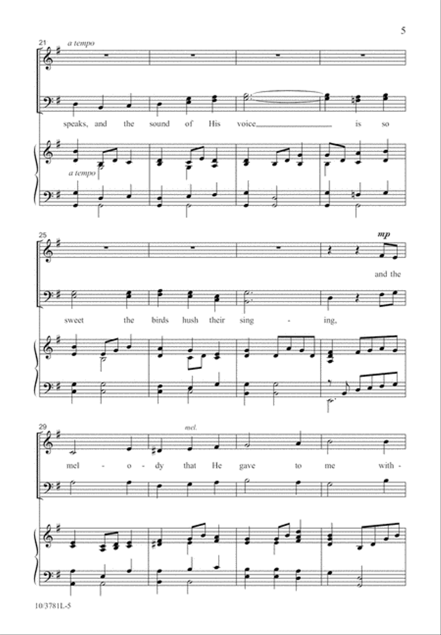 In the Garden 4-Part scores gallery preview page 5
