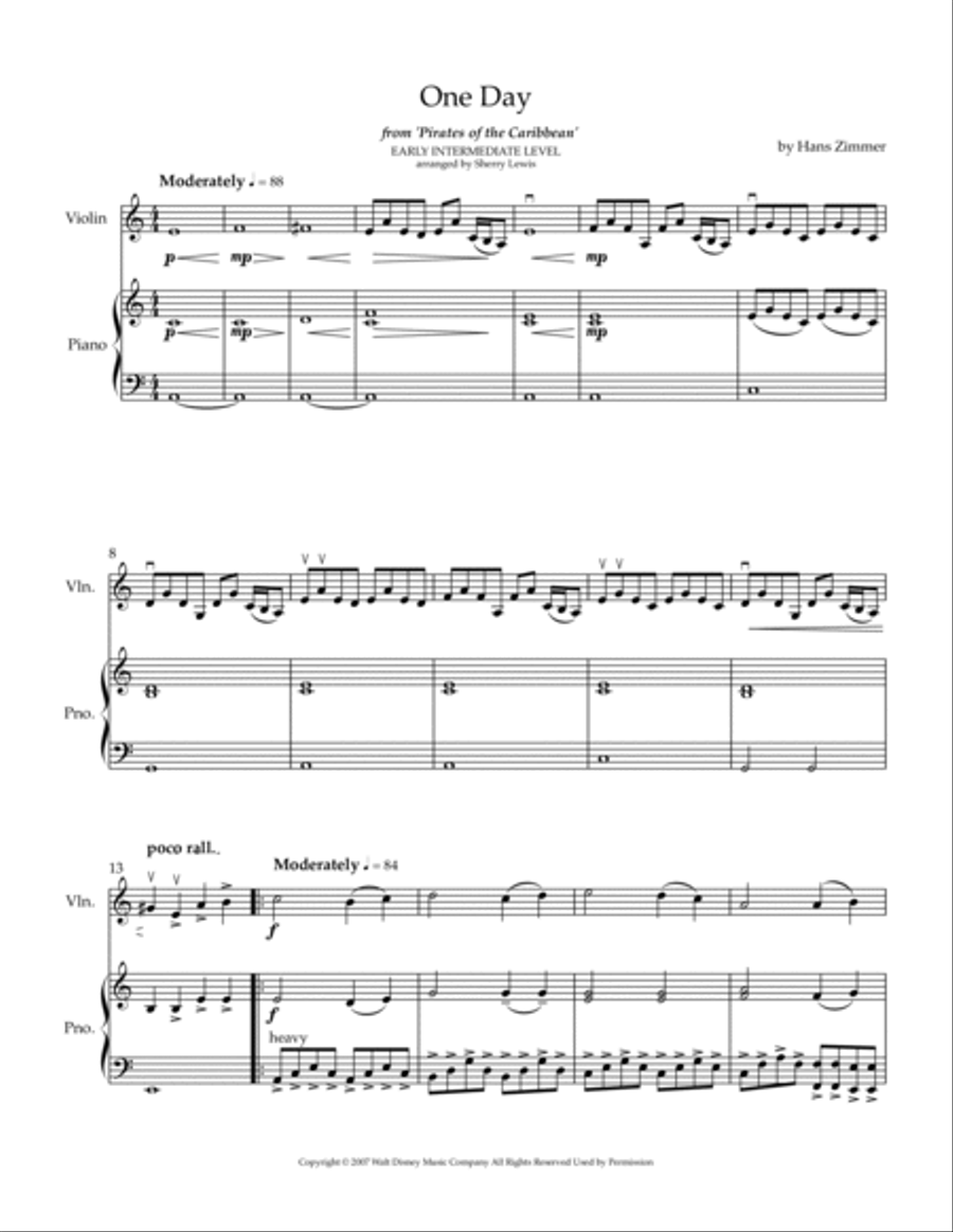 One Day Violin Solo scores gallery preview page 4