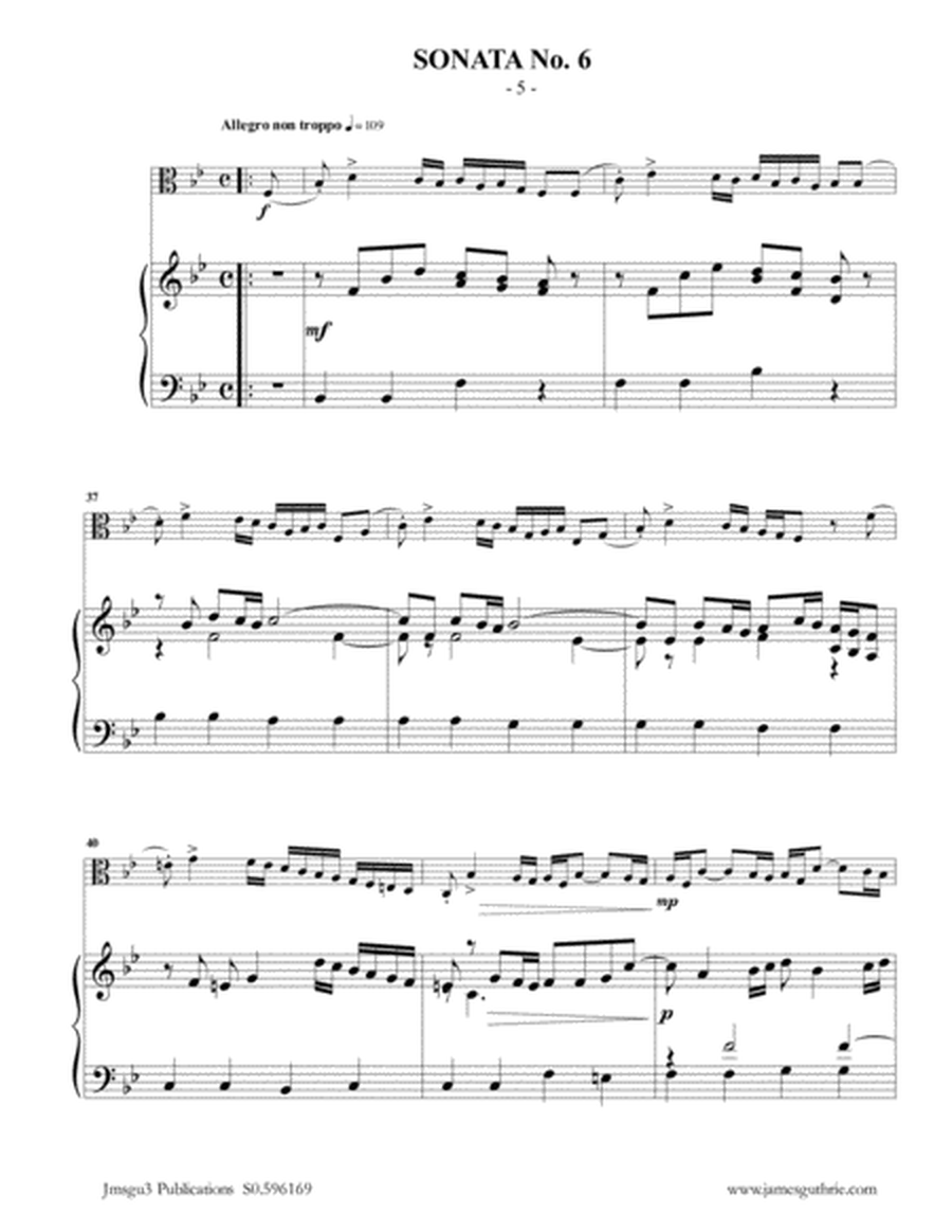 Vivaldi: Sonata No. 6 for Viola & Piano image number null
