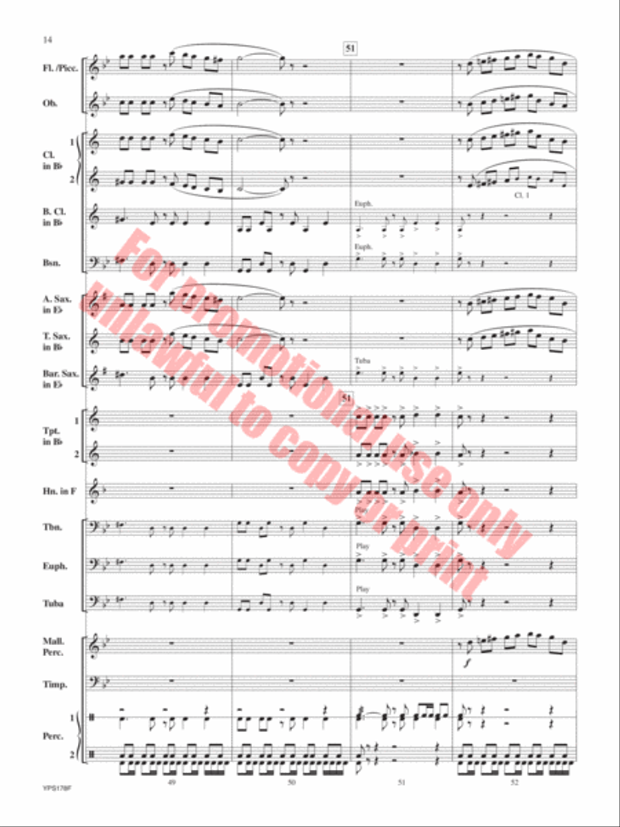 Cinco de Corazones Concert Band scores gallery preview page 15