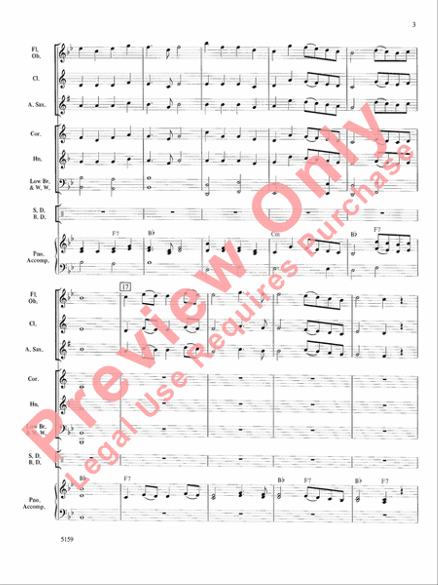 Mozart Serenade and Dance Concert Band scores gallery preview page 4
