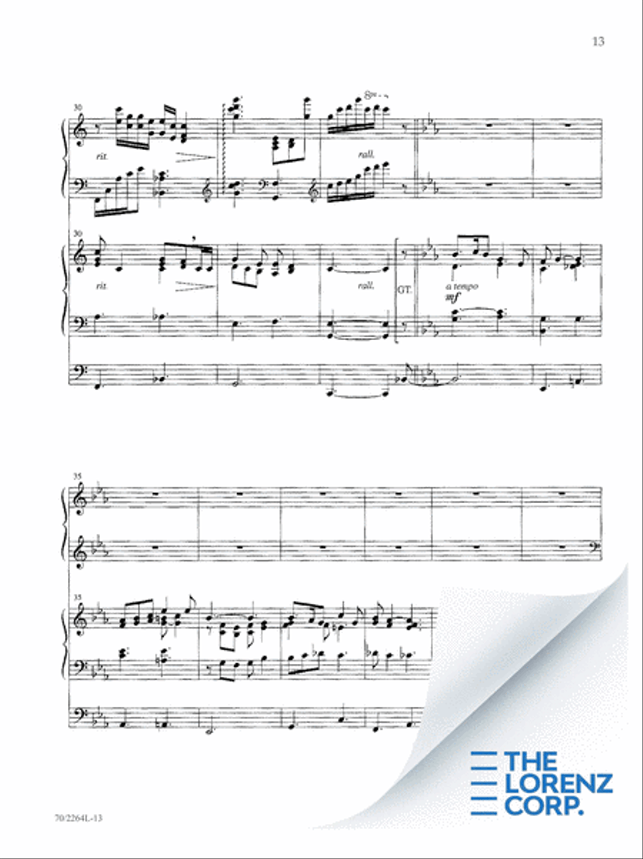 O for a Thousand Tongues Organ scores gallery preview page 14