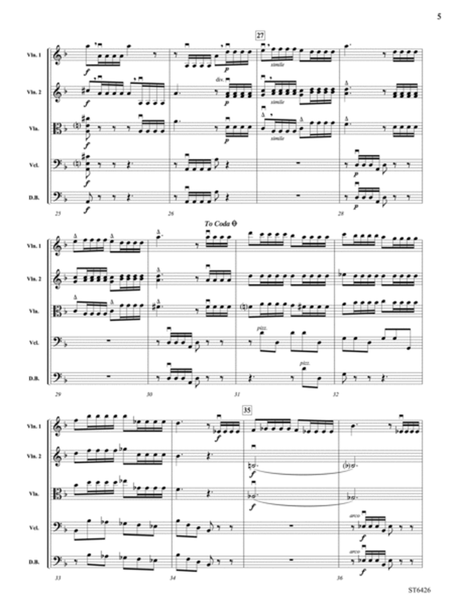 Allegro moderato from Symphony No 3: Score