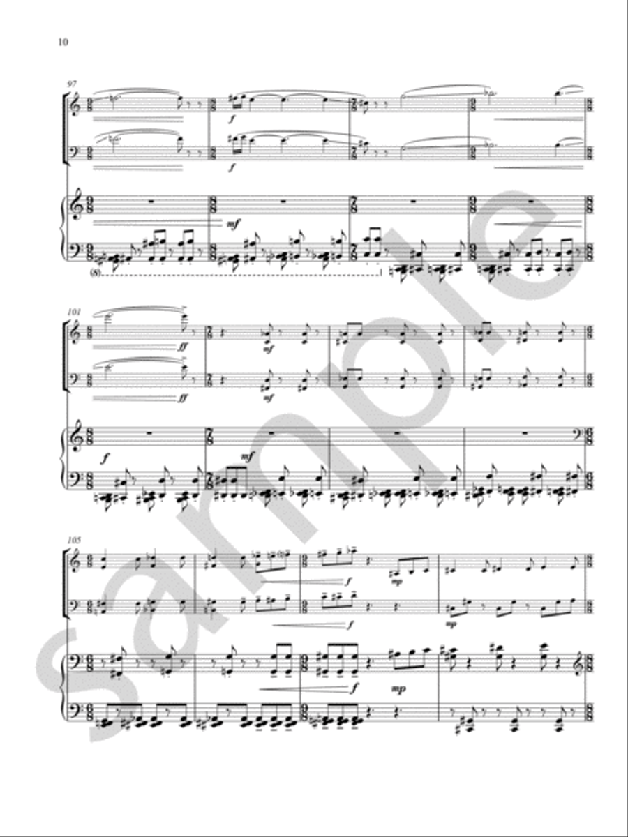Jubilation Jubilation Piano Trio scores gallery preview page 10