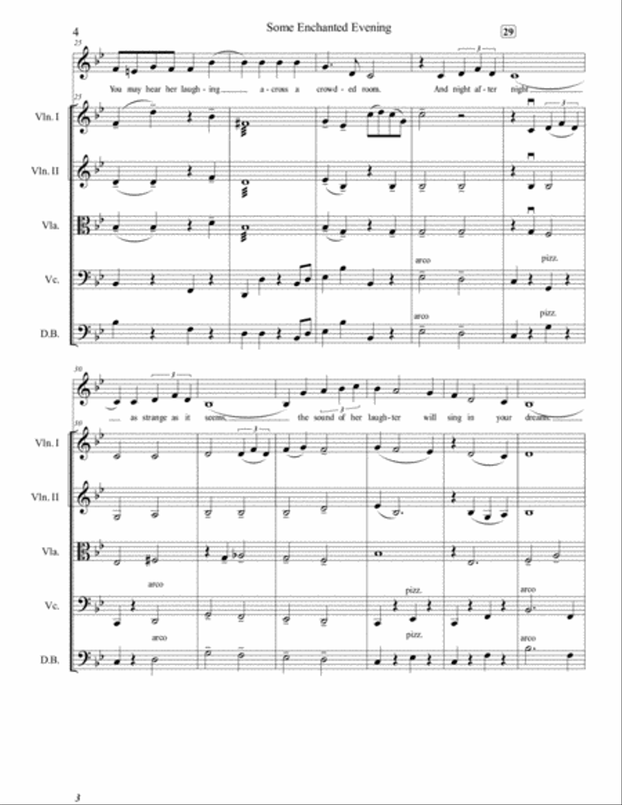 Some Enchanted Evening Small Ensemble scores gallery preview page 5