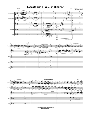 Book cover for Toccata and Fugue, in D minor - Full Score