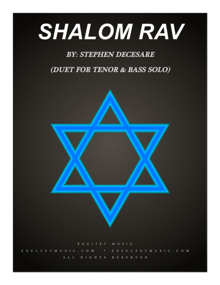 Shalom Rav (Duet for Tenor and Bass Solo) image number null
