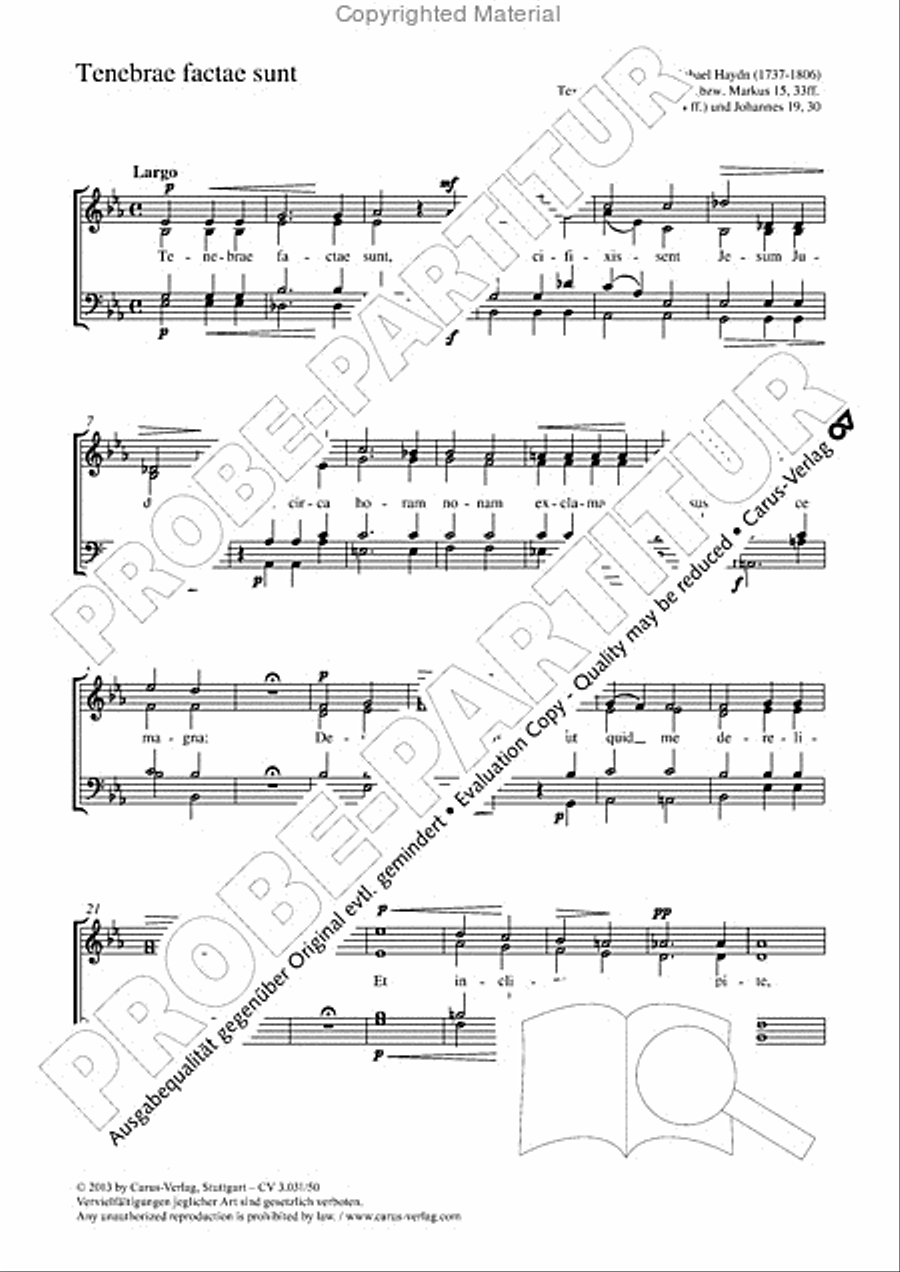 Tenebrae factae sunt 4-Part scores gallery preview page 2