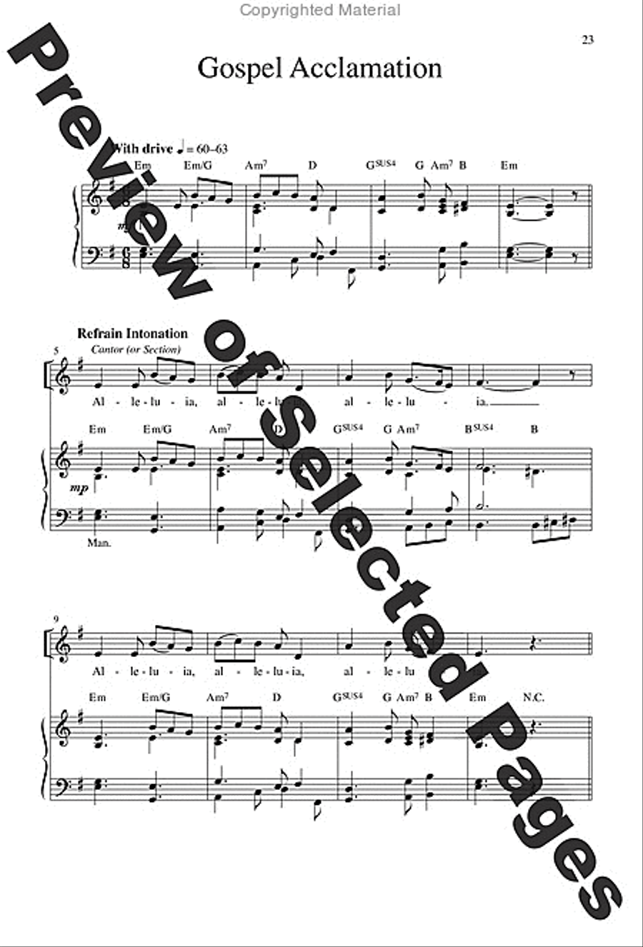 Mass of the Angels and Saints - Choral / Accompaniment Edition 3-Part scores gallery preview page 14