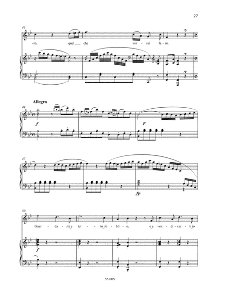 Parto, ma tu, ben mio Parto, ma tu, ben mio Mezzo-Soprano Voice scores gallery preview page 4