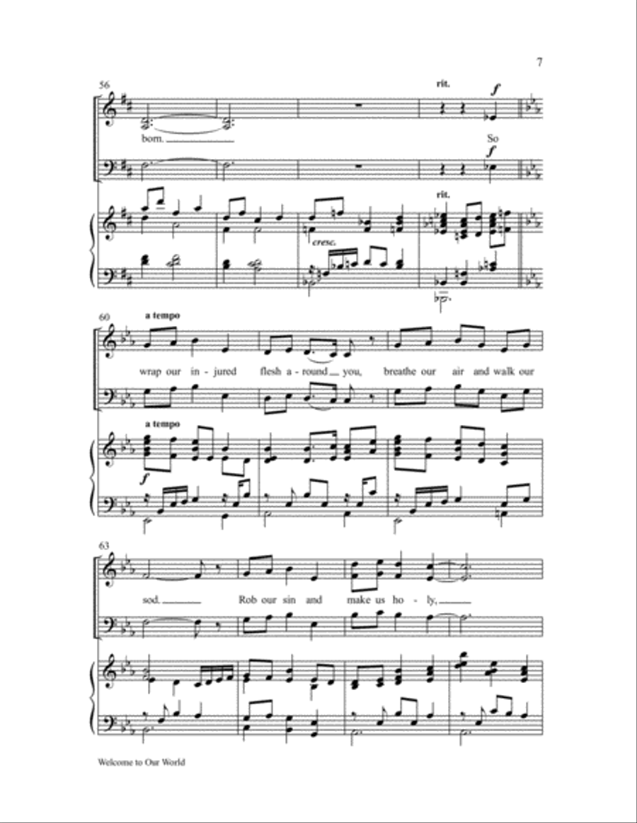 Welcome to Our World 3-Part scores gallery preview page 7