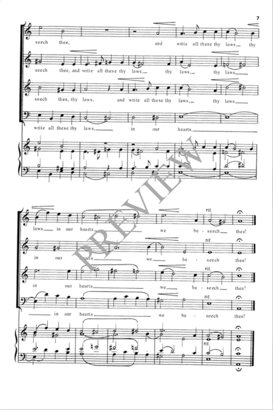 Lord Have Mercy 4-Part scores gallery preview page 8