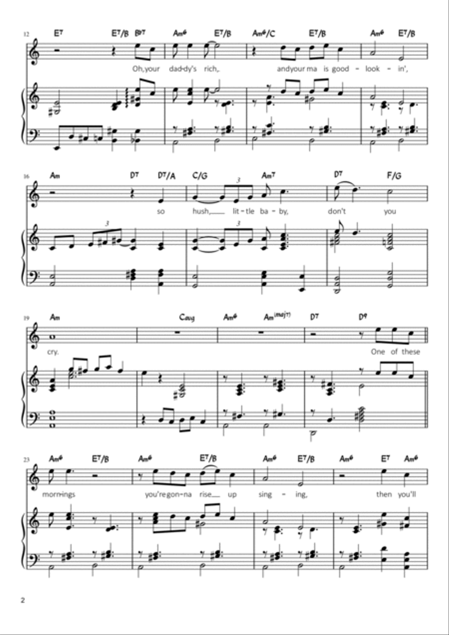 Summertime Voice scores gallery preview page 2