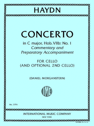 Book cover for Concerto In C Major, Hob. Viib: No. 1, Commentary And Preparatory Accompaniment