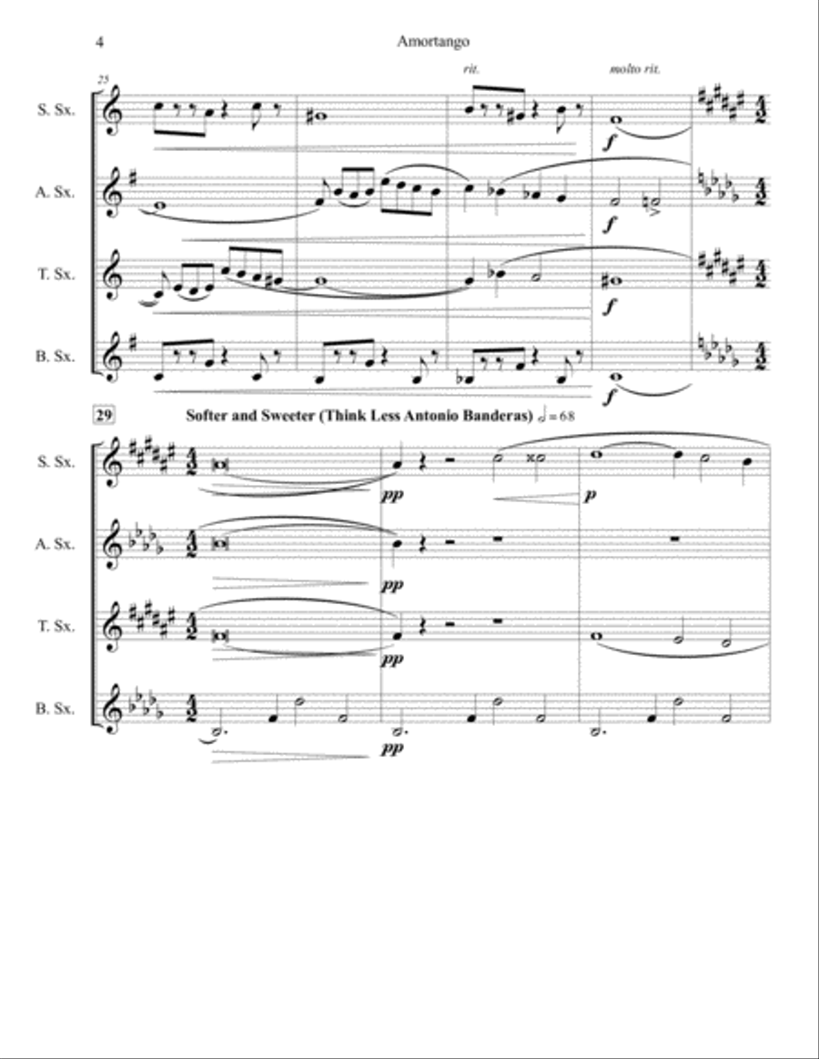 Amortango Amortango Woodwind Quartet scores gallery preview page 4