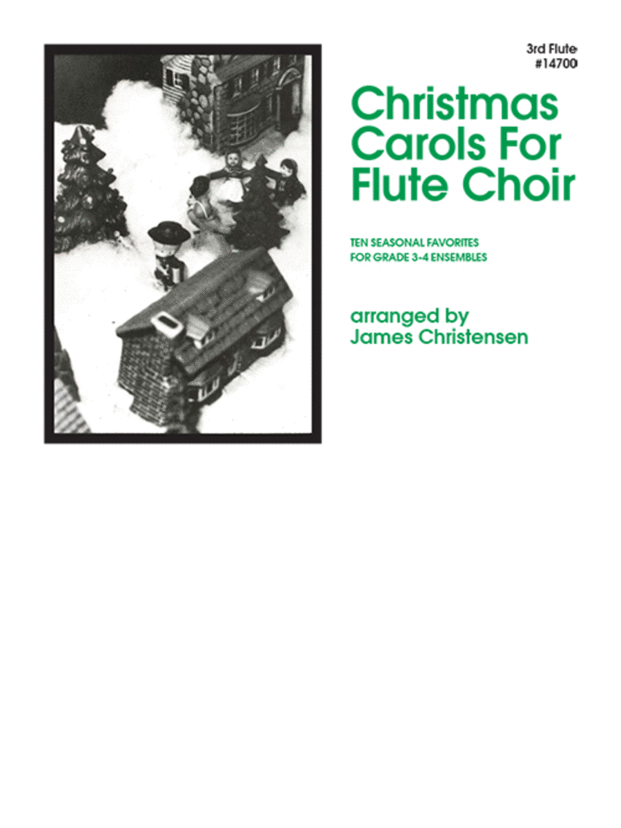 Christmas Carols For Flute Choir - 3rd Flute Flute Choir scores gallery preview page 1