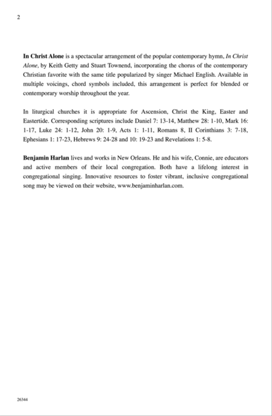 In Christ Alone (A Medley) 3-Part scores gallery preview page 2