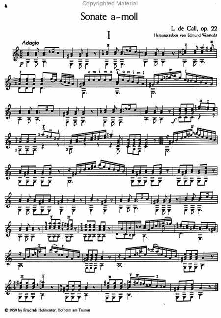 Sonate a-Moll, op. 22