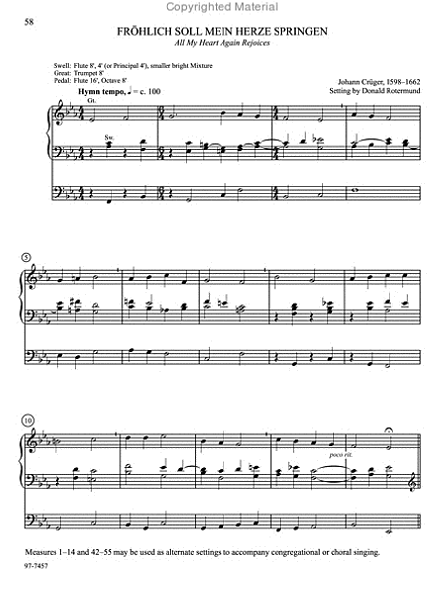 Hymn Prelude Library: Lutheran Service Book, Vol. 4 (FG) Organ scores gallery preview page 5