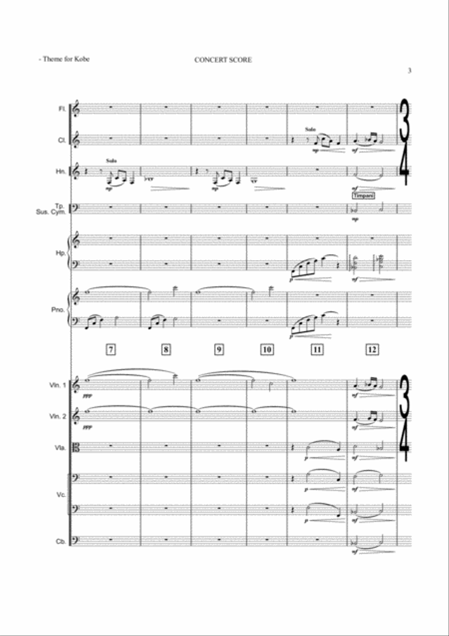 Theme for Kobe Chamber Orchestra scores gallery preview page 3