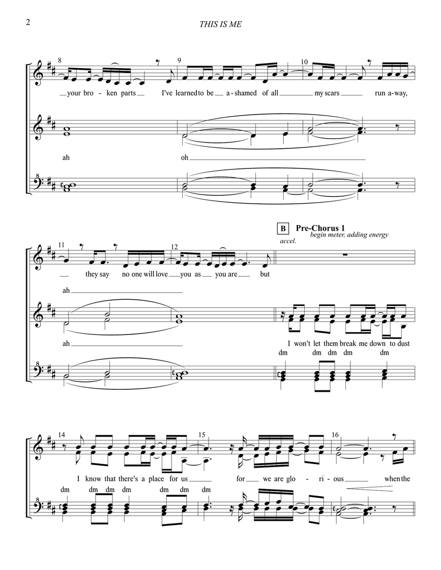 This Is Me SSAA scores gallery preview page 3