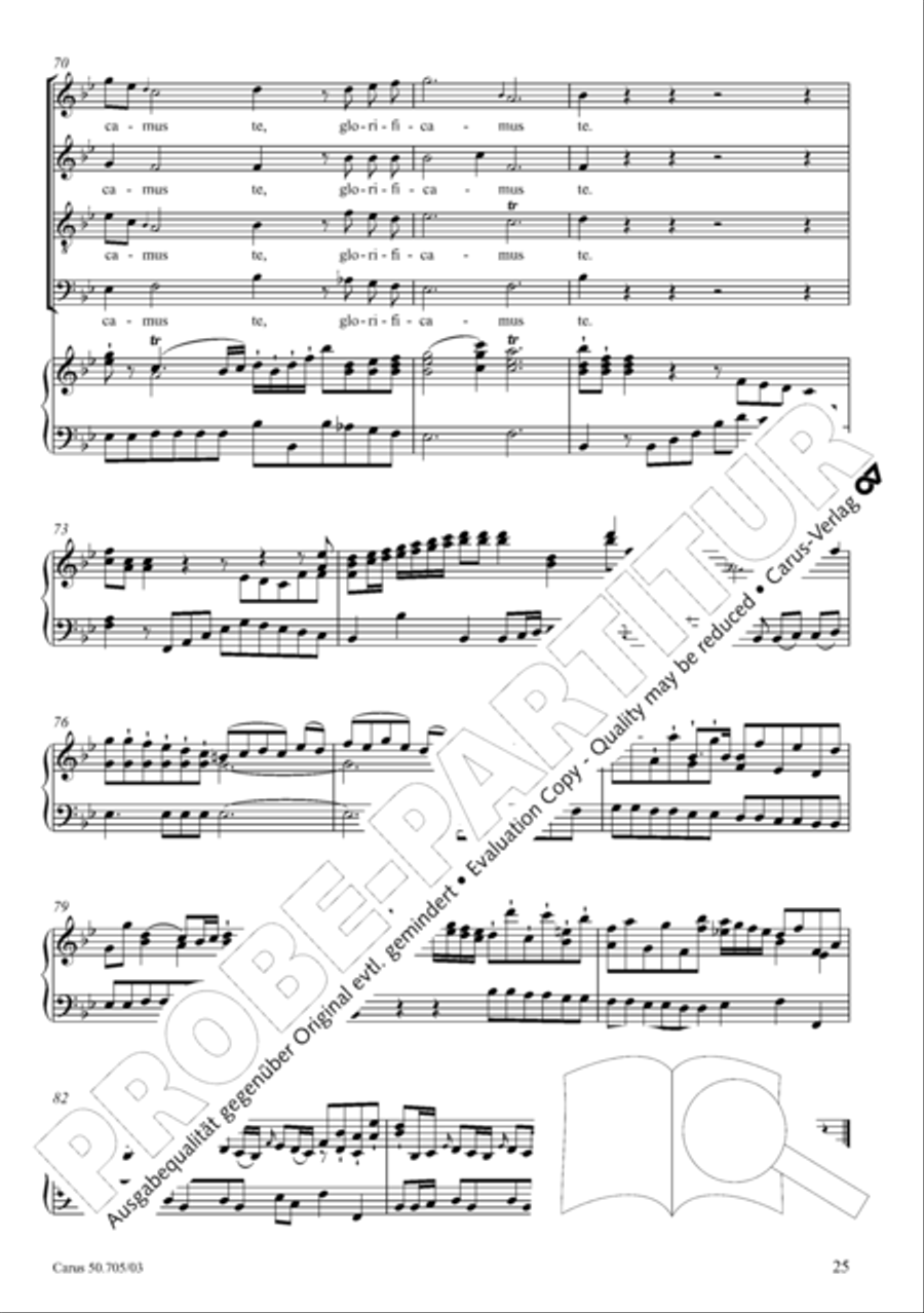Missa in g. Hasse-Werkausgabe IV/3 4-Part scores gallery preview page 34