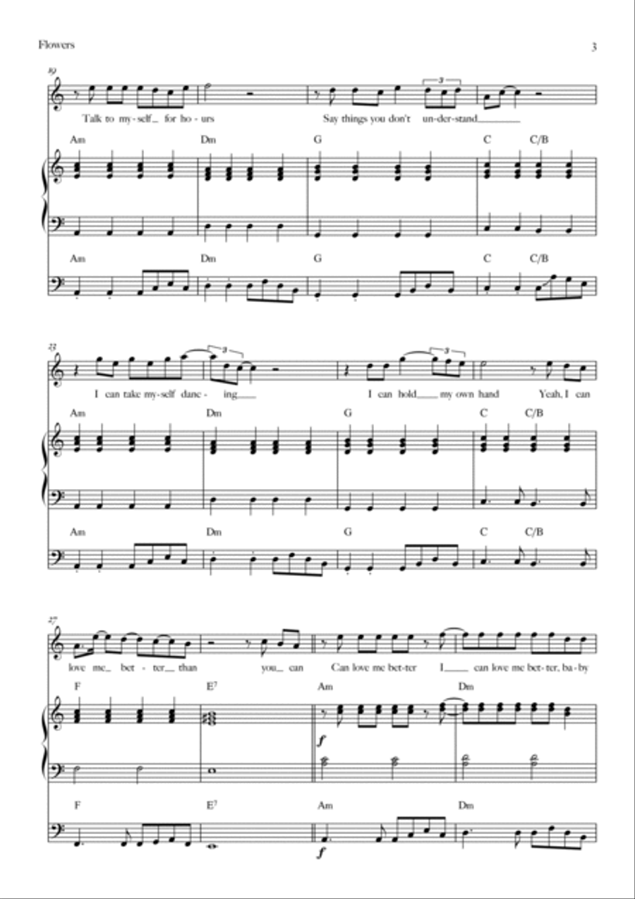 Flowers Flowers Bass Guitar scores gallery preview page 3