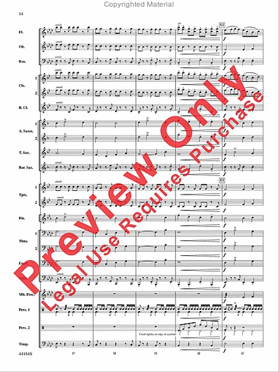 Hsien Concert Band scores gallery preview page 14