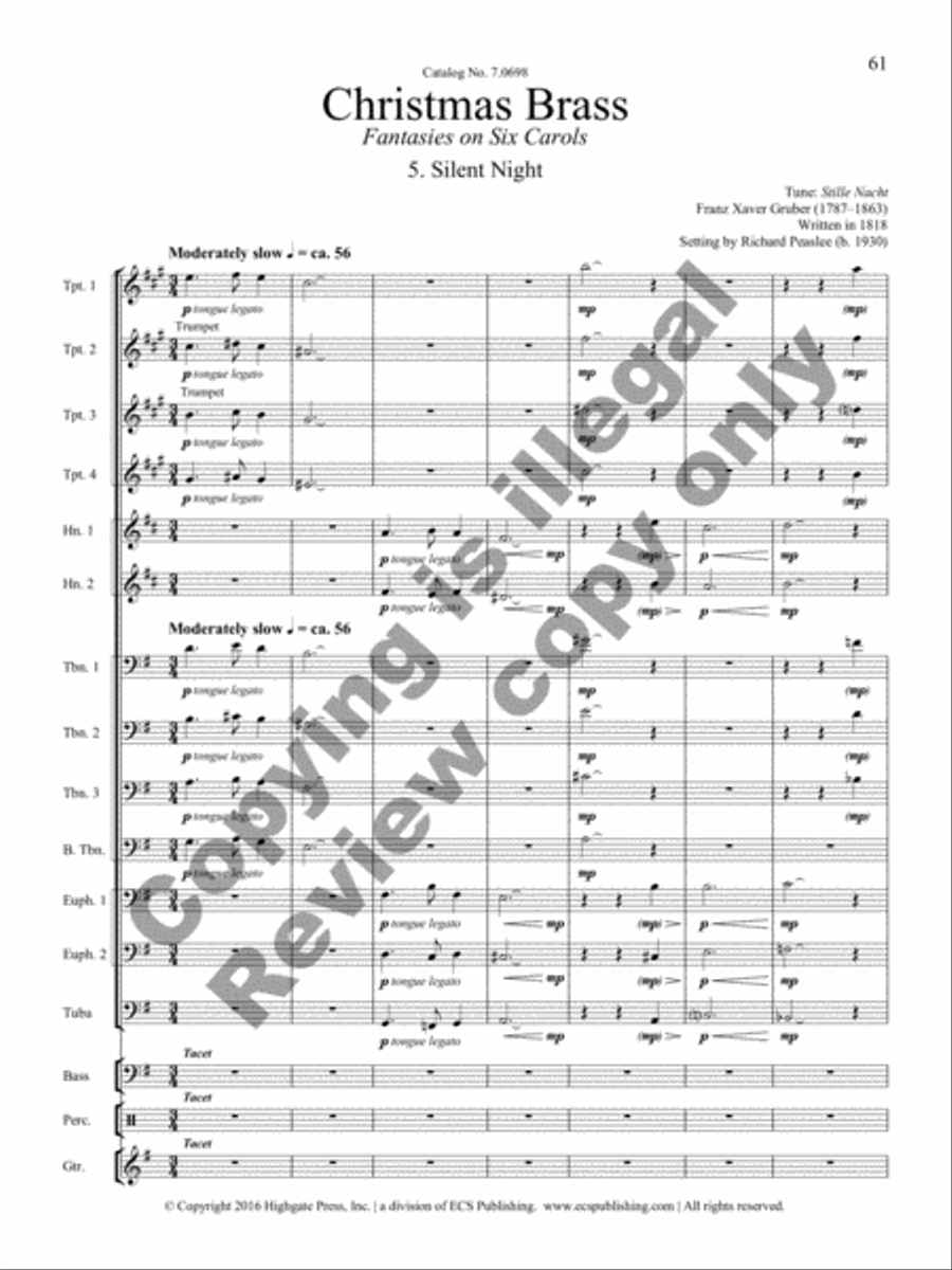 Christmas Brass Brass Band scores gallery preview page 45